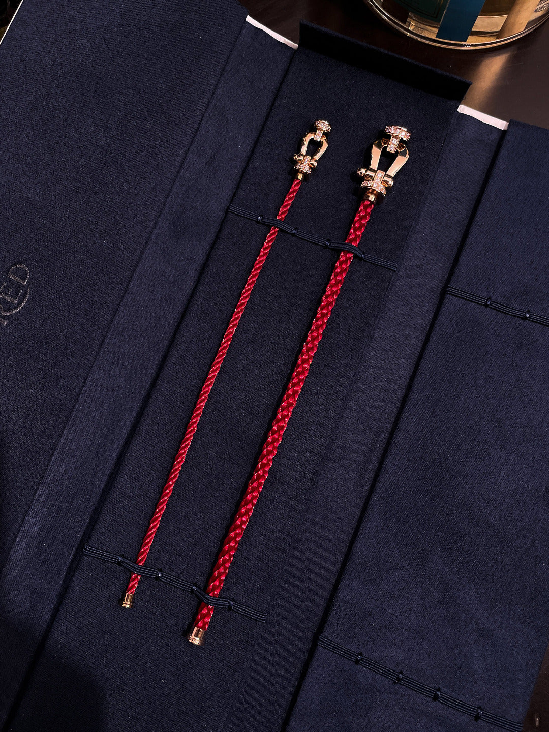 [CiCi]FORCE 10 HALF DIAMOND PINK GOLD RED CORDERI LARGE AND MEDIUM MODEL