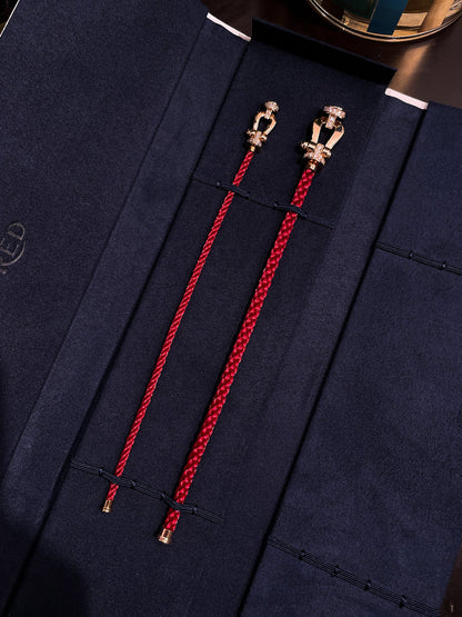 [CiCi]FORCE 10 HALF DIAMOND PINK GOLD RED CORDERI LARGE AND MEDIUM MODEL
