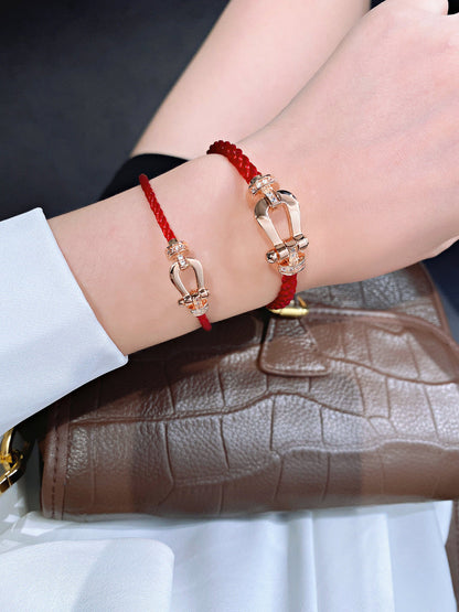 [CiCi]FORCE 10 HALF DIAMOND PINK GOLD RED CORDERI LARGE AND MEDIUM MODEL