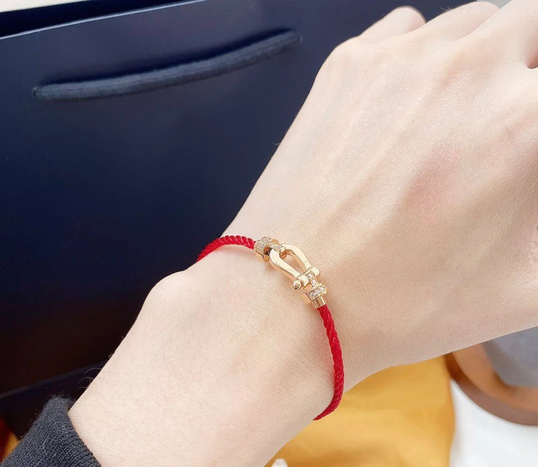 [CiCi]FORCE 10 HALF DIAMOND PINK GOLD RED CORDERI LARGE AND MEDIUM MODEL