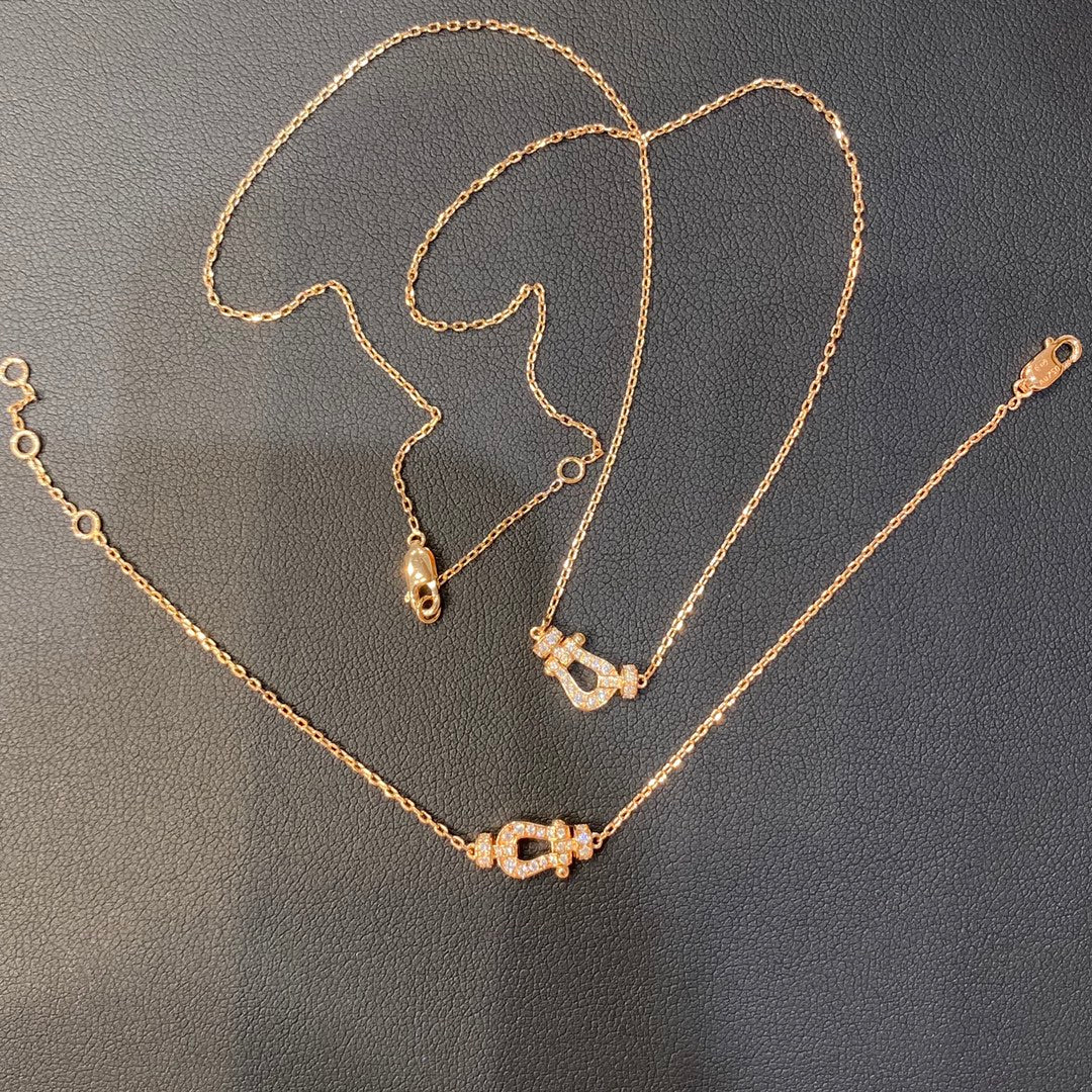 [CiCi]FORCE 10 DIAMOND PINK GOLD NECKLACE MINI MODEL