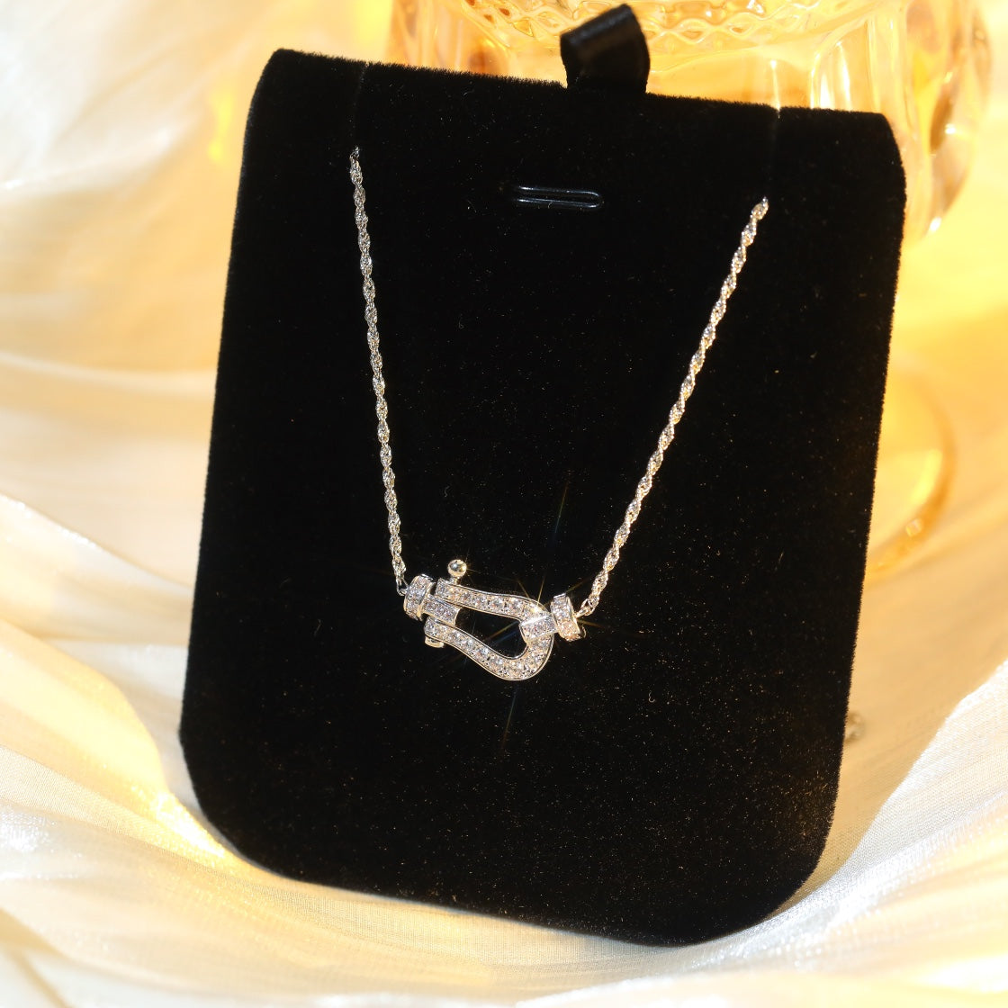 [CiCi]FORCE 10 DIAMOND SILVER NECKLACE MINI MODEL