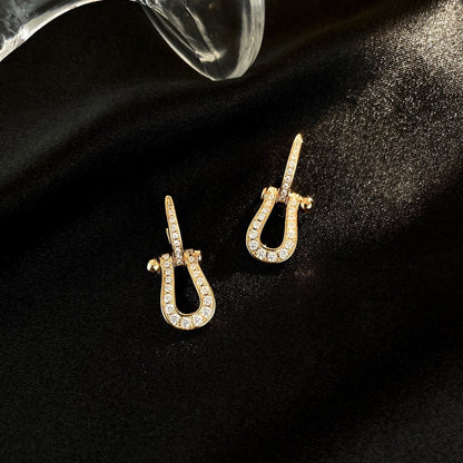 [CiCi]FORCE 10 FULL DIAMOND DROP EARRINGS MEDIUM MODEL