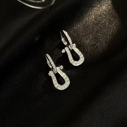 [CiCi]FORCE 10 FULL DIAMOND DROP EARRINGS MEDIUM MODEL