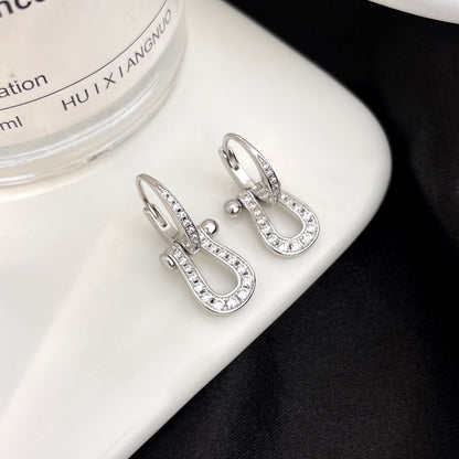 [CiCi]FORCE 10 FULL DIAMOND DROP EARRINGS MEDIUM MODEL