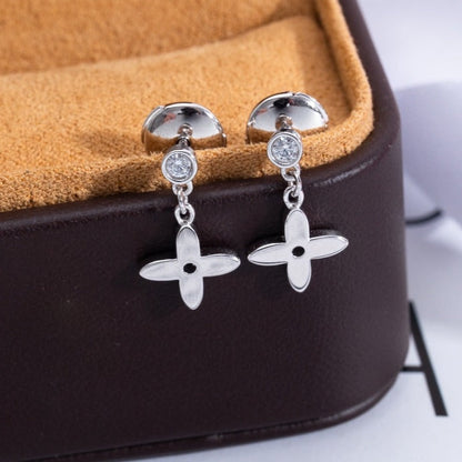 [CiCi]VIDYLLE SILVER DIAMOND MINI DROP EARRINGS