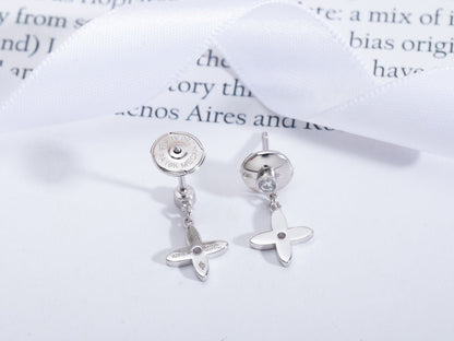[CiCi]VIDYLLE SILVER DIAMOND MINI DROP EARRINGS