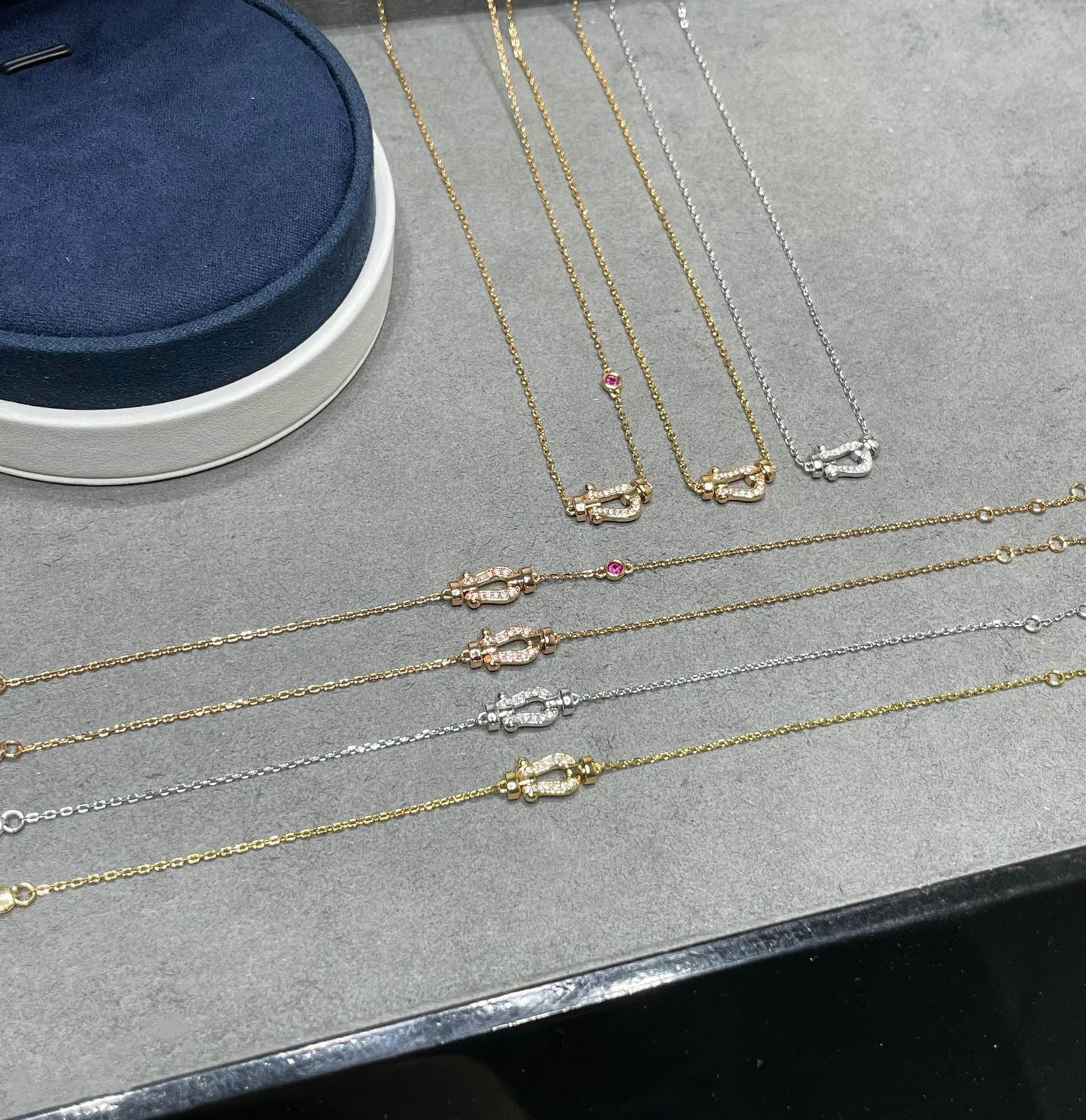 [CiCi]FORCE 10 DIAMOND PINK GOLD NECKLACE