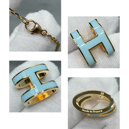[CiCi]POP H SKY BLUE NECKLACE