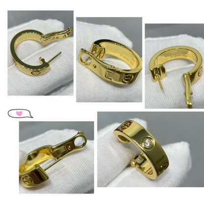 [CiCi]LOVE 5.5MM 1 DIAMOND EARRINGS