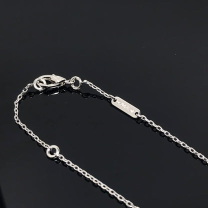 [CiCi]CLOVER PIETERSITE SILVER LONG NECKLACE