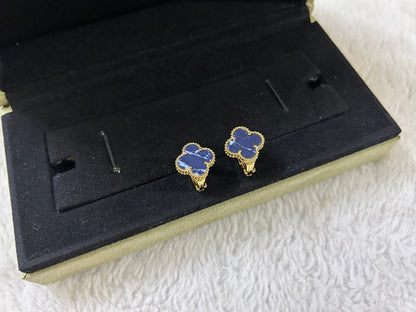 [CiCi]CLOVER PIETERSITE MEDIUM STUD EARRINGS