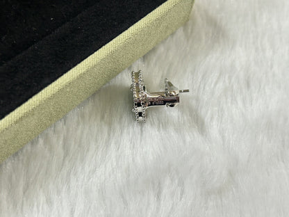 [CiCi]CLOVER PIETERSITE MEDIUM STUD EARRINGS