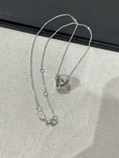 [CiCi]LIENS EVIDENCE DIAMOND PAVED NECKLACE