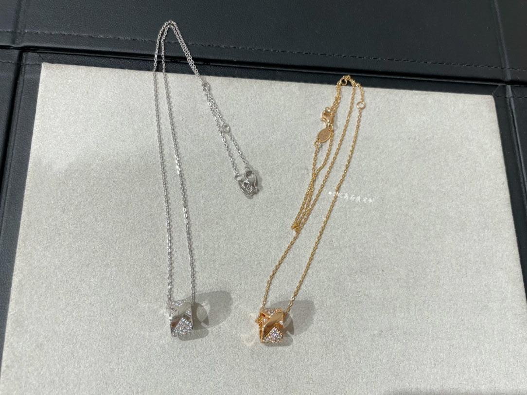 [CiCi]LIENS EVIDENCE DIAMOND PAVED NECKLACE