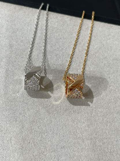 [CiCi]LIENS EVIDENCE DIAMOND PAVED NECKLACE
