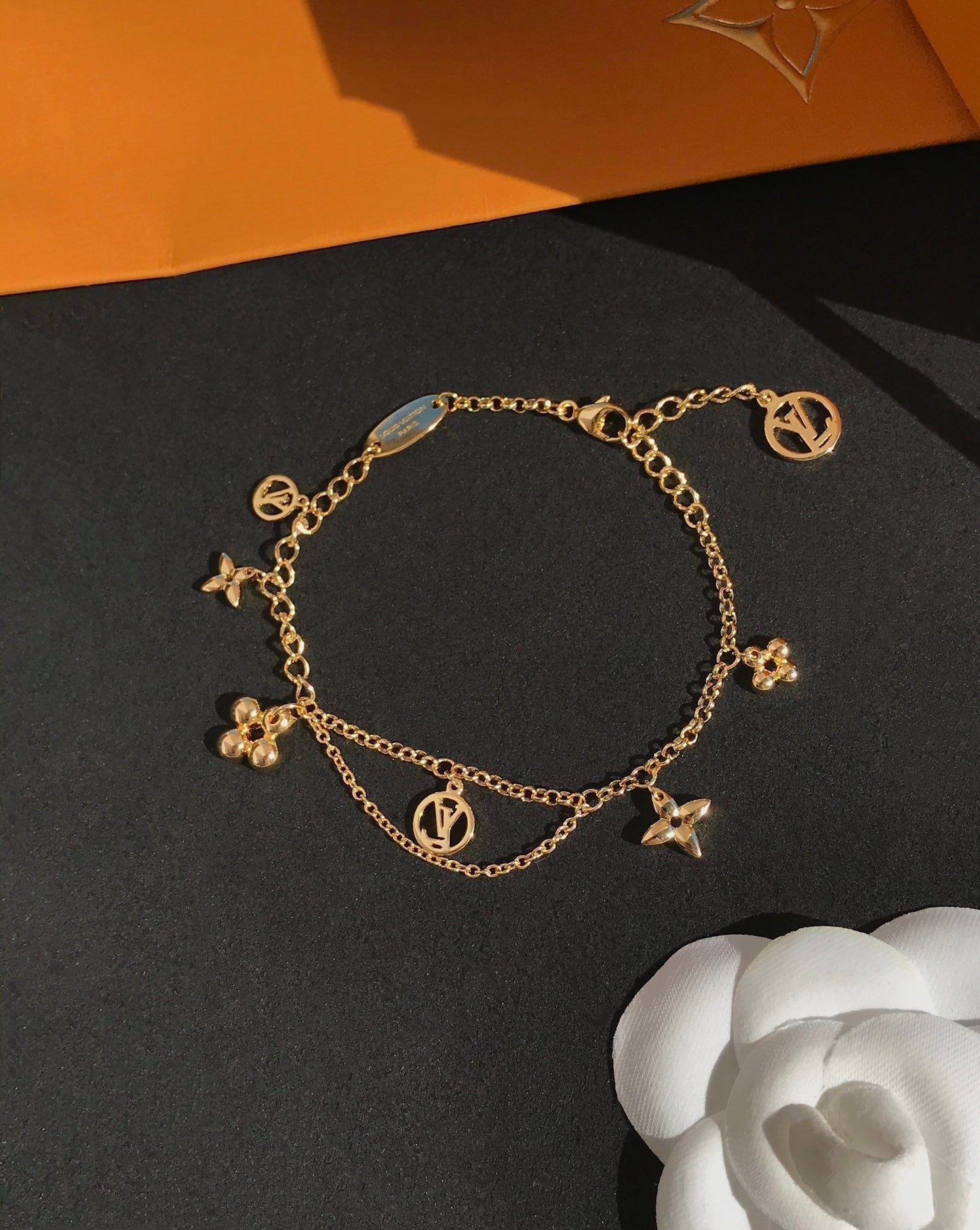 [CiCi]BLOOMING PINK GOLD MOP BRACELET