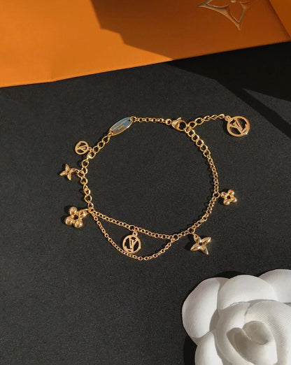 [CiCi]BLOOMING PINK GOLD MOP BRACELET