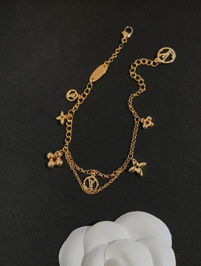 [CiCi]BLOOMING PINK GOLD MOP BRACELET