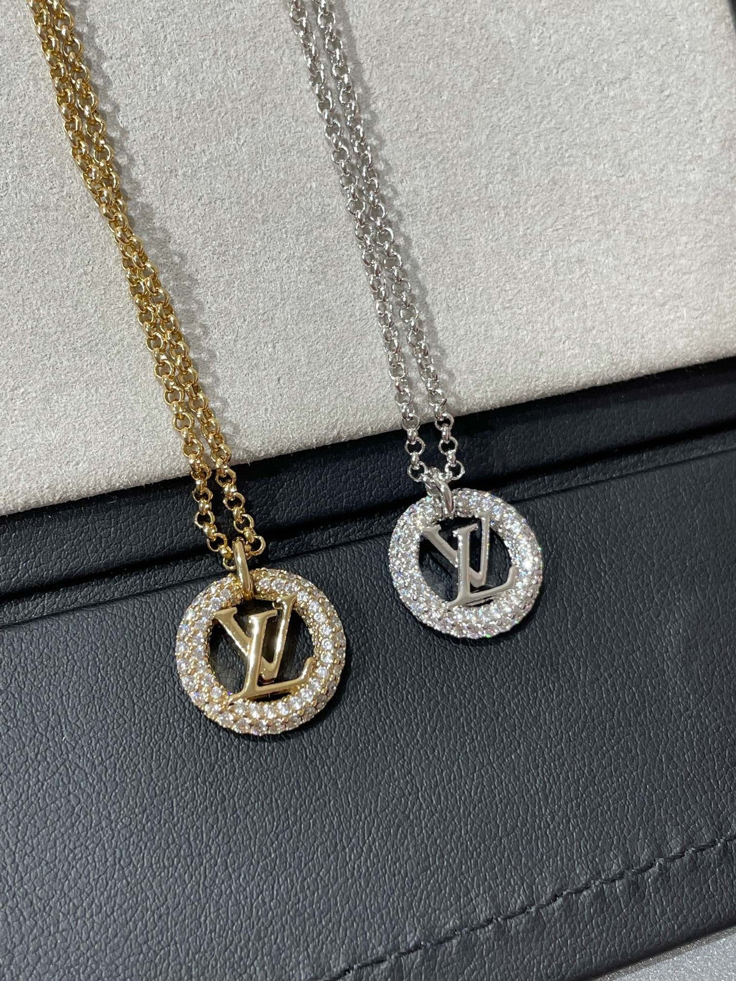 [CiCi]BY NIGHT DIAMOND PAVED NECKLACE