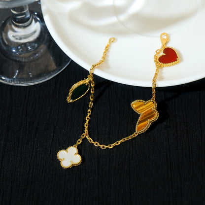 [CiCi]LUCKY SPRING 5 MOTIF GOLD ARMREIF