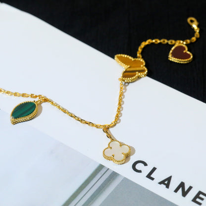[CiCi]LUCKY SPRING 5 MOTIF GOLD ARMREIF
