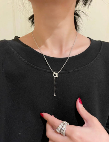 [CiCi]FINESSE SILVER DIAMOND NECKLACE
