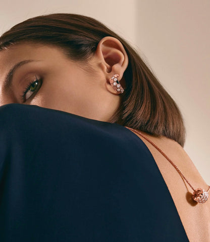 [CiCi]BEE LOVE DIAMOND HOOP EARRINGS