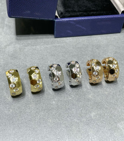 [CiCi]BEE LOVE DIAMOND HOOP EARRINGS