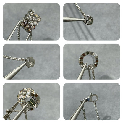 [CiCi]BEE LOVE DIAMOND PAVED 3 ROW NECKLACE