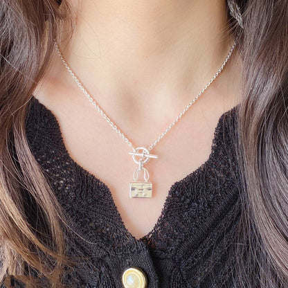[CiCi]CONSTANCE PEDANT SILVER NECKLACE