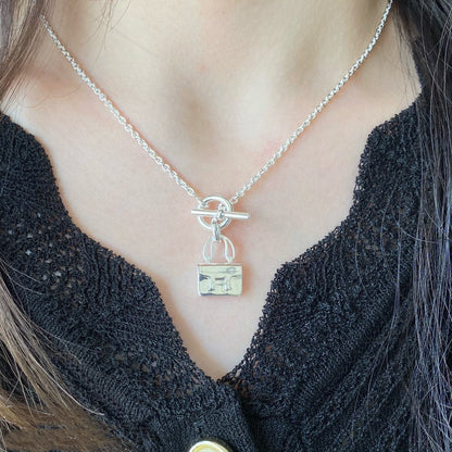 [CiCi]CONSTANCE PEDANT SILVER NECKLACE
