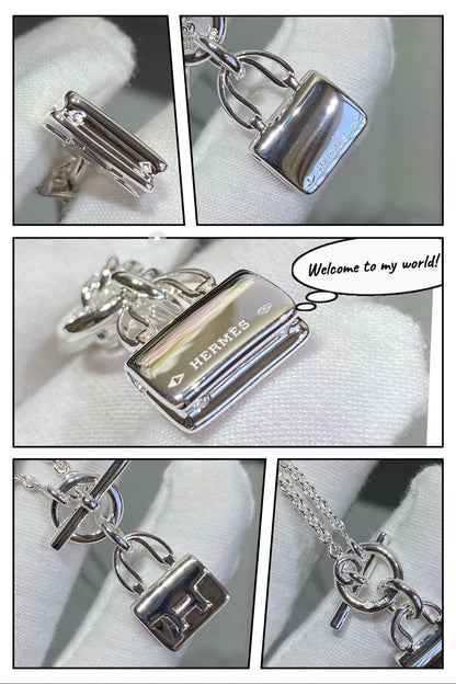 [CiCi]CONSTANCE PEDANT SILVER NECKLACE