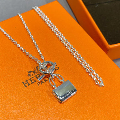 [CiCi]CONSTANCE PEDANT SILVER NECKLACE