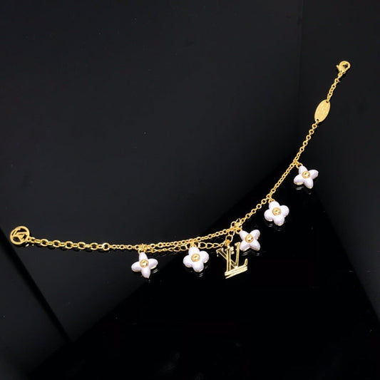[CiCi]LOGO 6 MOTIF STAR AND SUN GOLD BRACELET