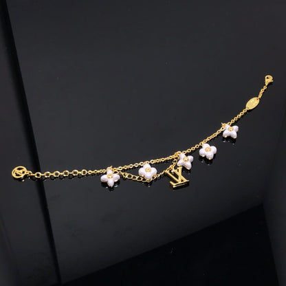 [CiCi]LOGO 6 MOTIF STAR AND SUN GOLD BRACELET