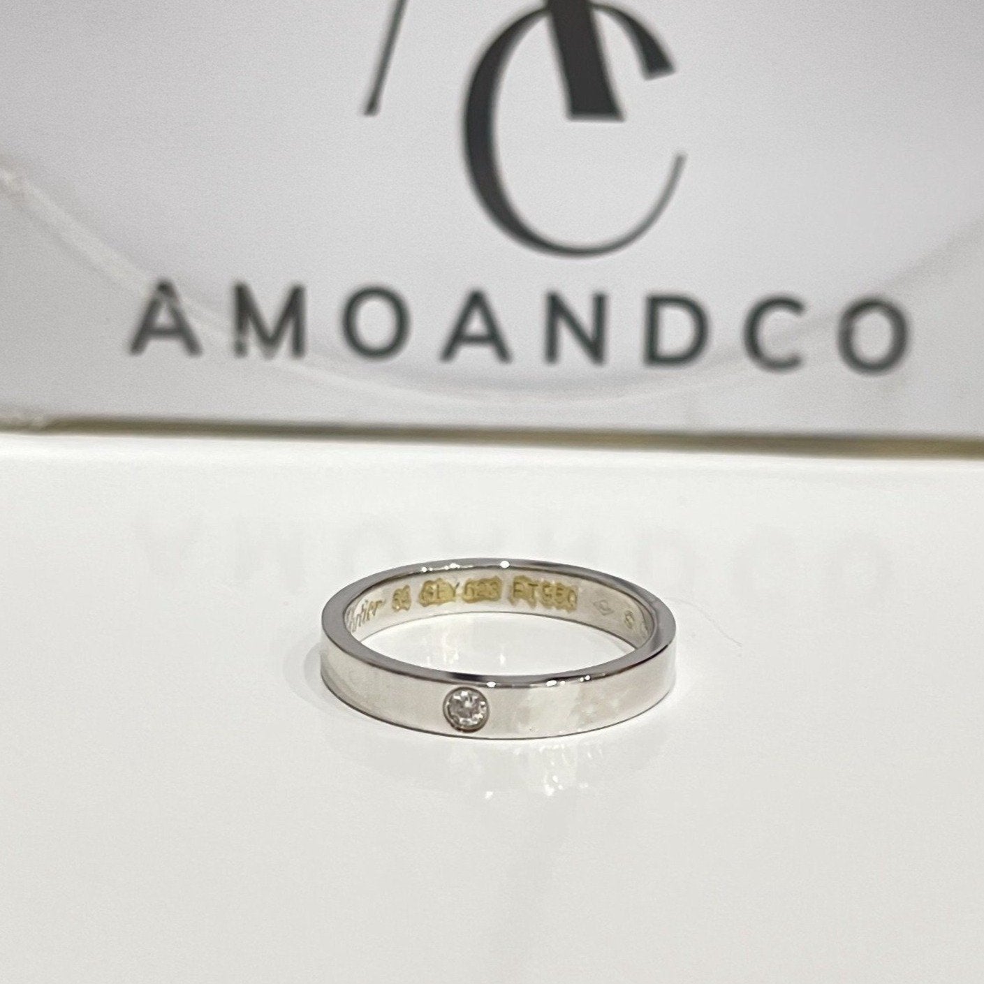 [CiCi]LOVE RING 4MM 1 DIAMOND