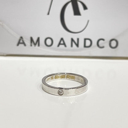 [CiCi]LOVE RING 4MM 1 DIAMOND