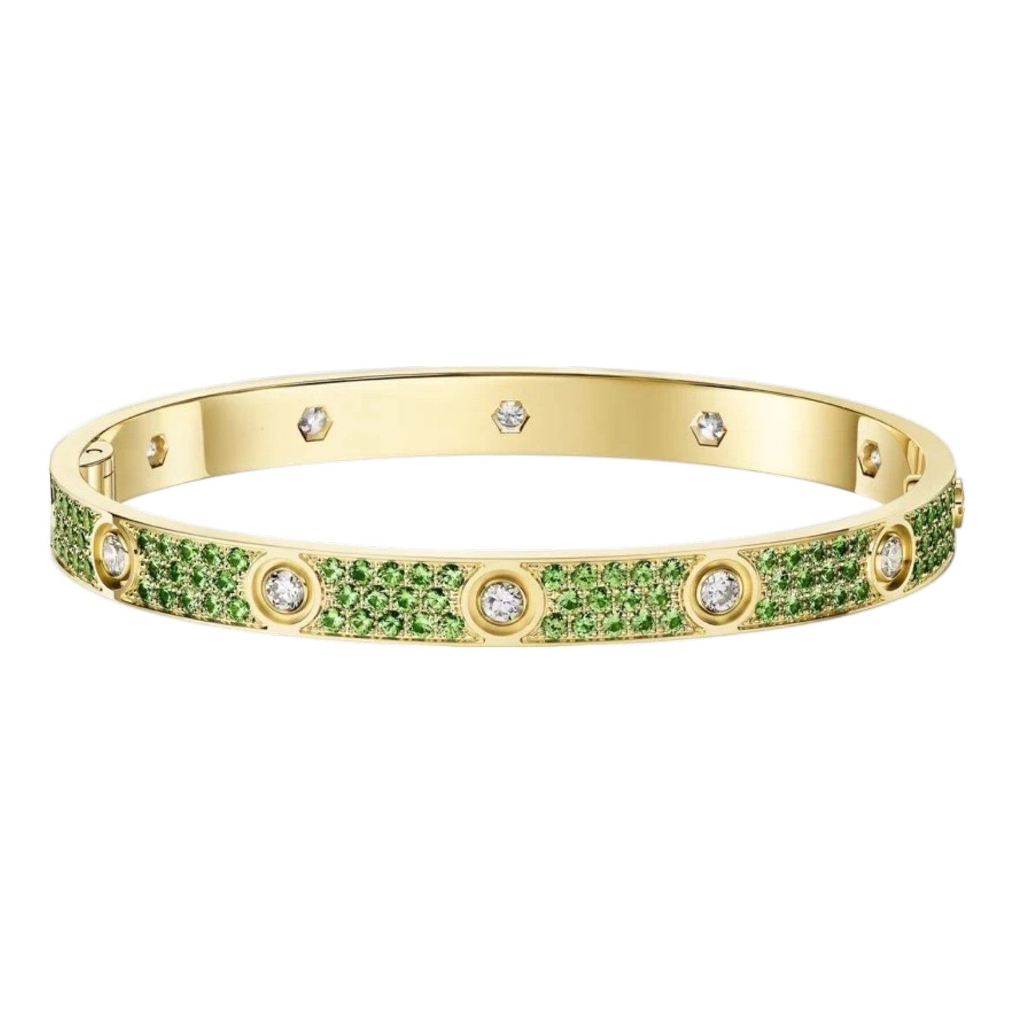 Classic 6.1mm Love Bracelet 10-Diamond Full Pavé