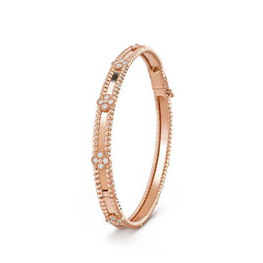 [CiCi]CLOVER BRACELET 4MM DIAMONDS