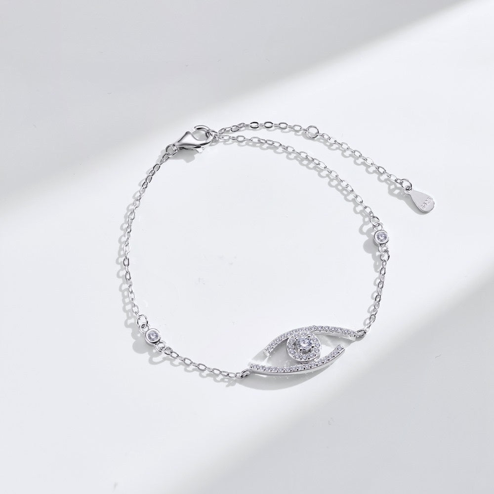 [CiCi]Lucky Eye Pave-Set Diamond Bracelet