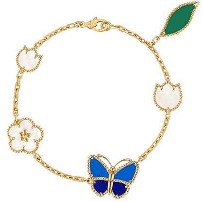 [CICI]LUCKY SPRING BUTTERFLY 5 MOTIF BRACELET