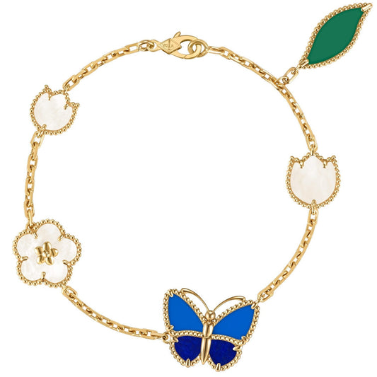 [CICI]LUCKY SPRING BUTTERFLY 5 MOTIF BRACELET