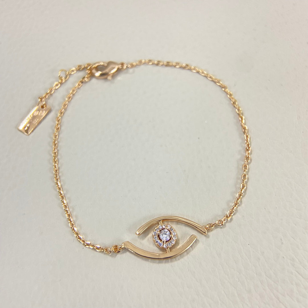 [CiCi]Lucky Eye Pave-Set Diamond Bracelet