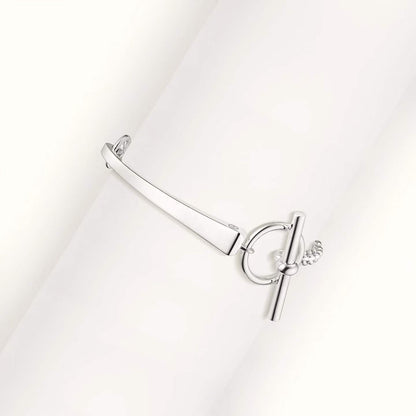 [CiCi]CLOU DE FORGE BRACELET WITH SQUARE CONE STUDS
