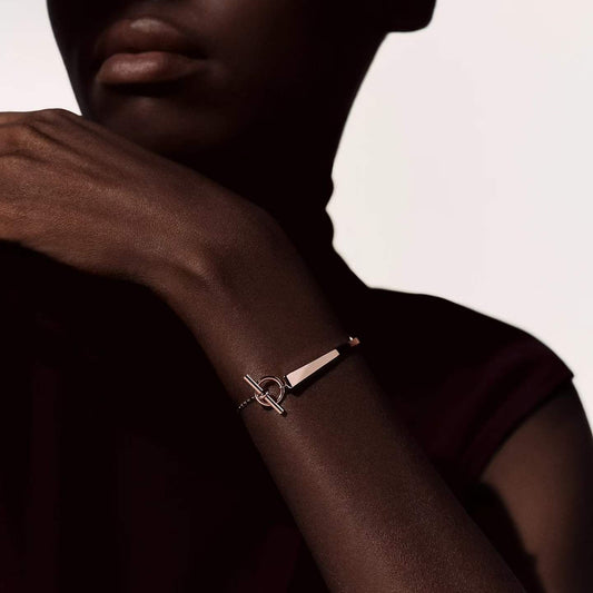 [CiCi]CLOU DE FORGE BRACELET WITH SQUARE CONE STUDS
