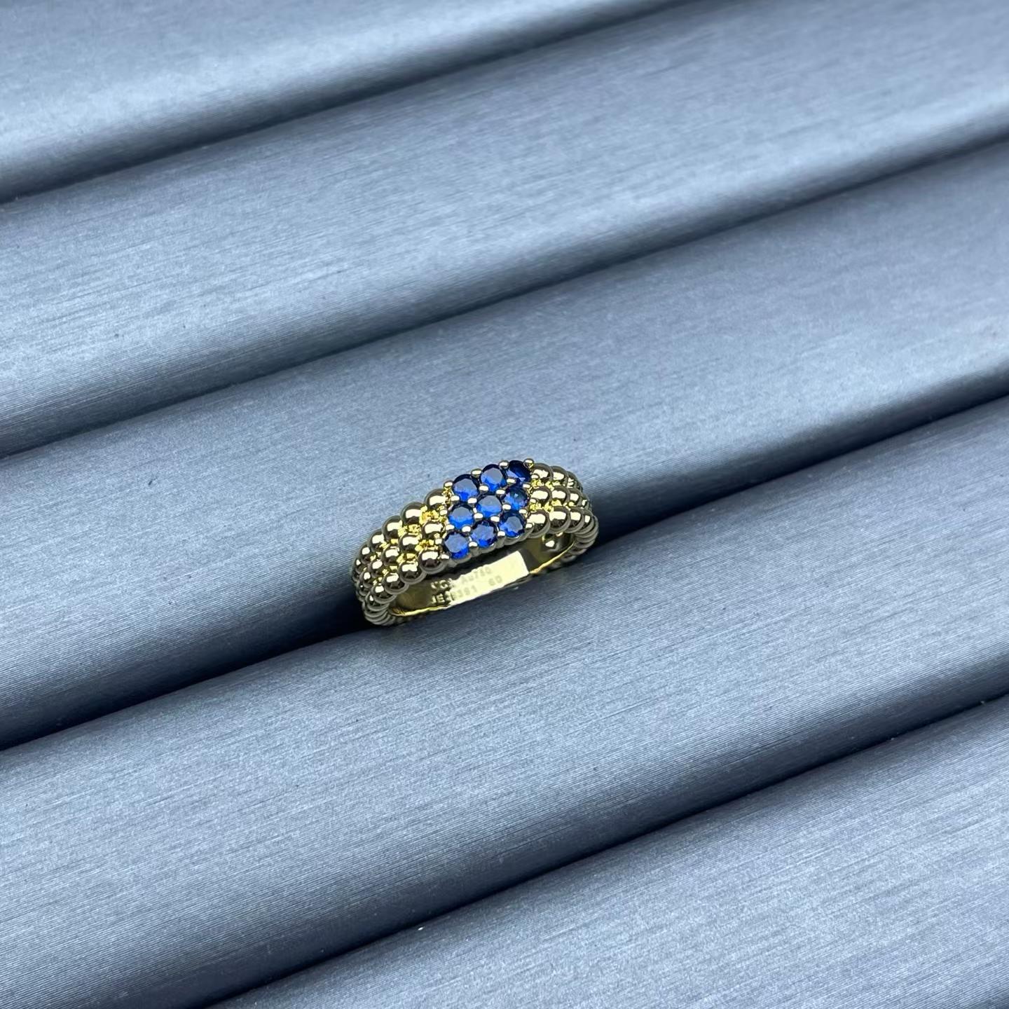 [CiCi]NARROW BEADED RING WITH DIAMONDS