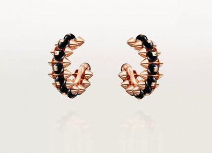 [CiCi]CLASH COLLECTION AGATE CHALCEDONY STUD EARRINGS