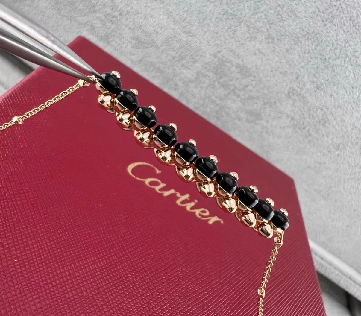 [CiCi]CLASH COLLECTION AGATE CHALCEDONY STUD NECKLACE