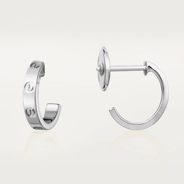[CiCi]LOVE EARRINGS 2.65MM SILVER